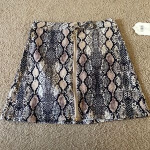 Altar’d state snake skin skirt